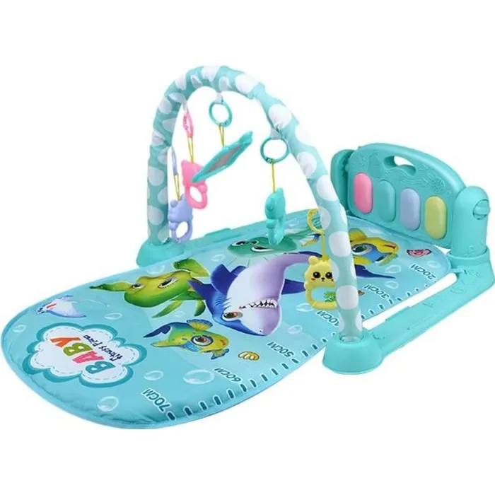 Tapis Musical 2en1 avec Piano – Seabed World Bleu