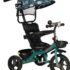 Tricycle Bébé 3 en 1 Vert & Noir