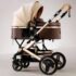 Poussette Landau 2en1 – Beige & Marron