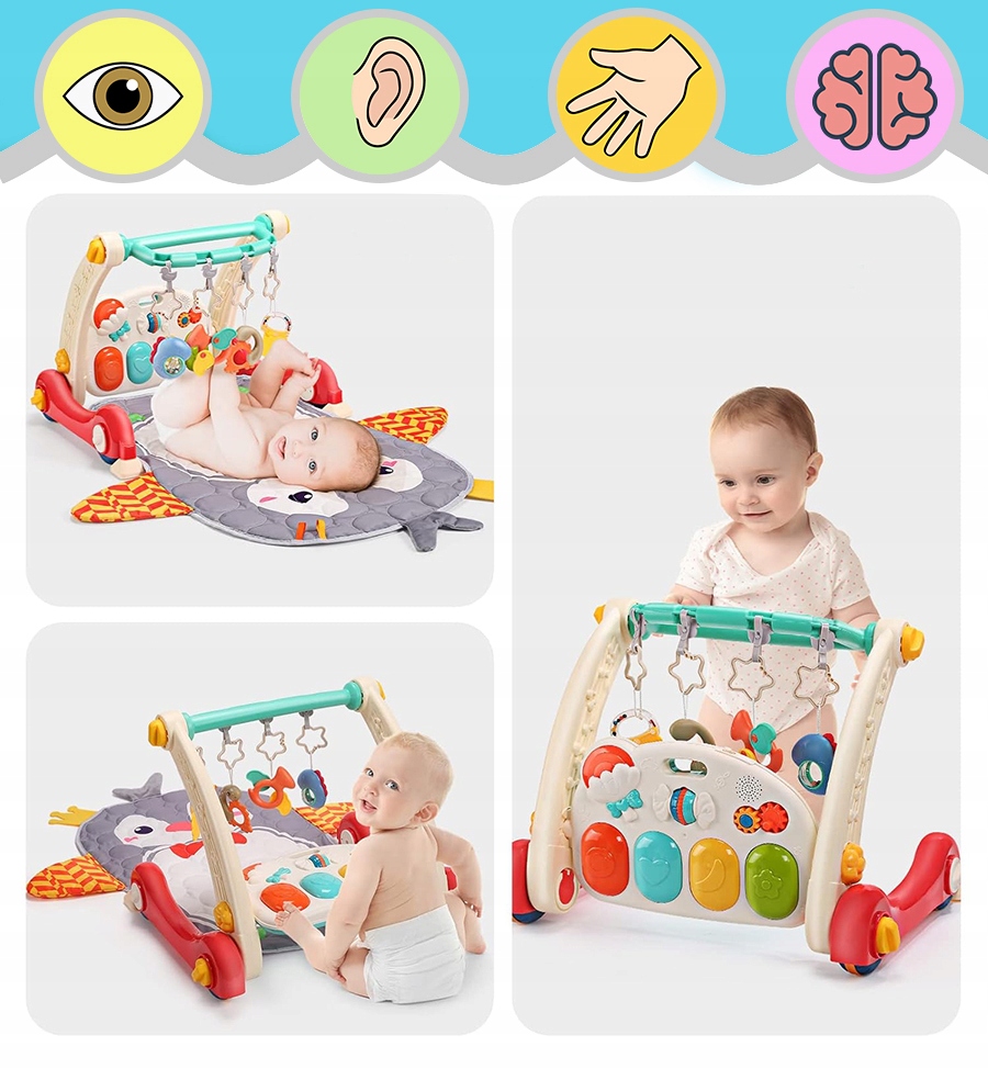 CHODZIK-PCHACZ-MATA-EDUKACYJNA-PIANINKO-wielofunkcyjne-centrum-zabaw-3w1-Bohater-Bajka-brak