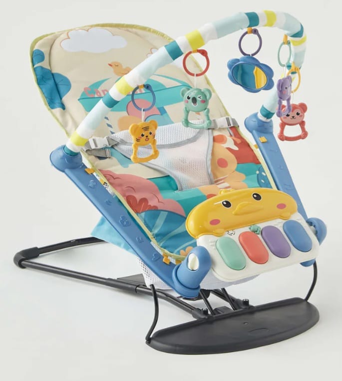 Tapis d’éveil 2 en 1 avec balancelle