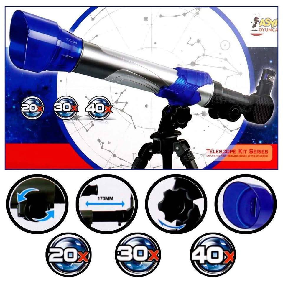 Télescope Asya Oyuncak 40x – Kit d’Observation