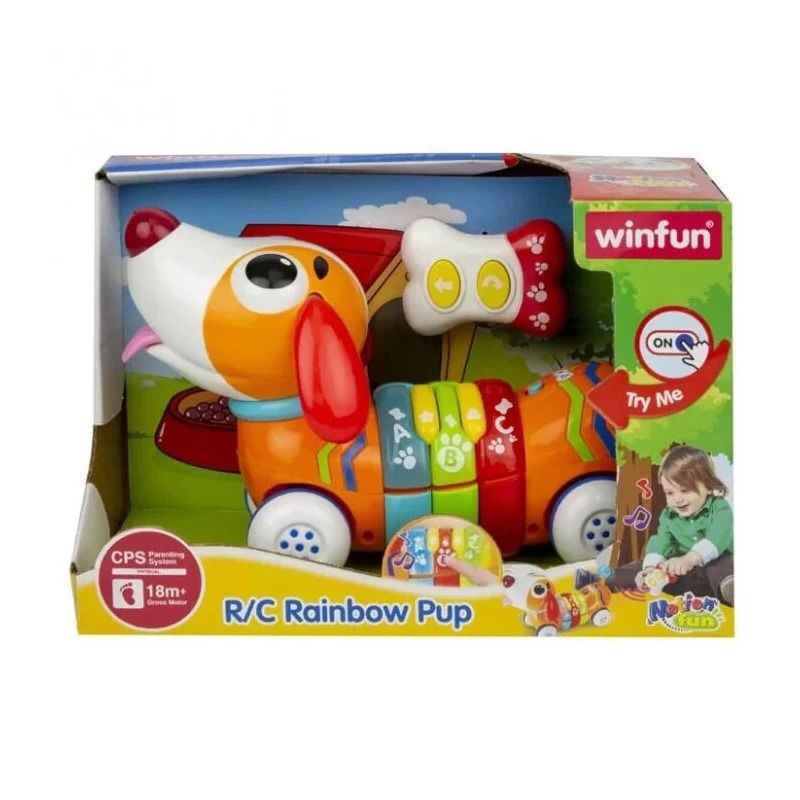 Chien télécommandé arc-en-ciel – Winfun.