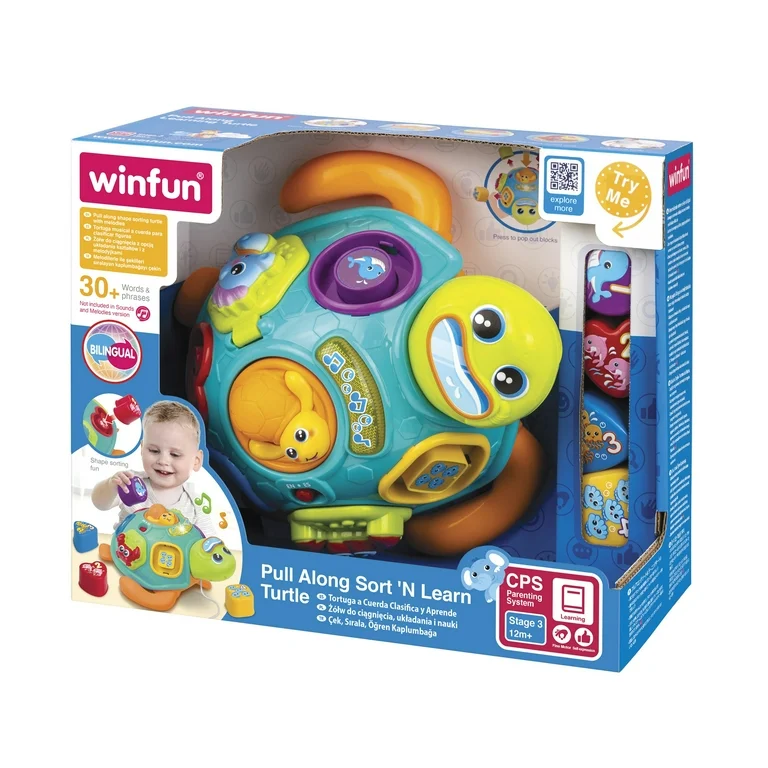 Pull Along Sort ‘N Learn Turtle – WinFun