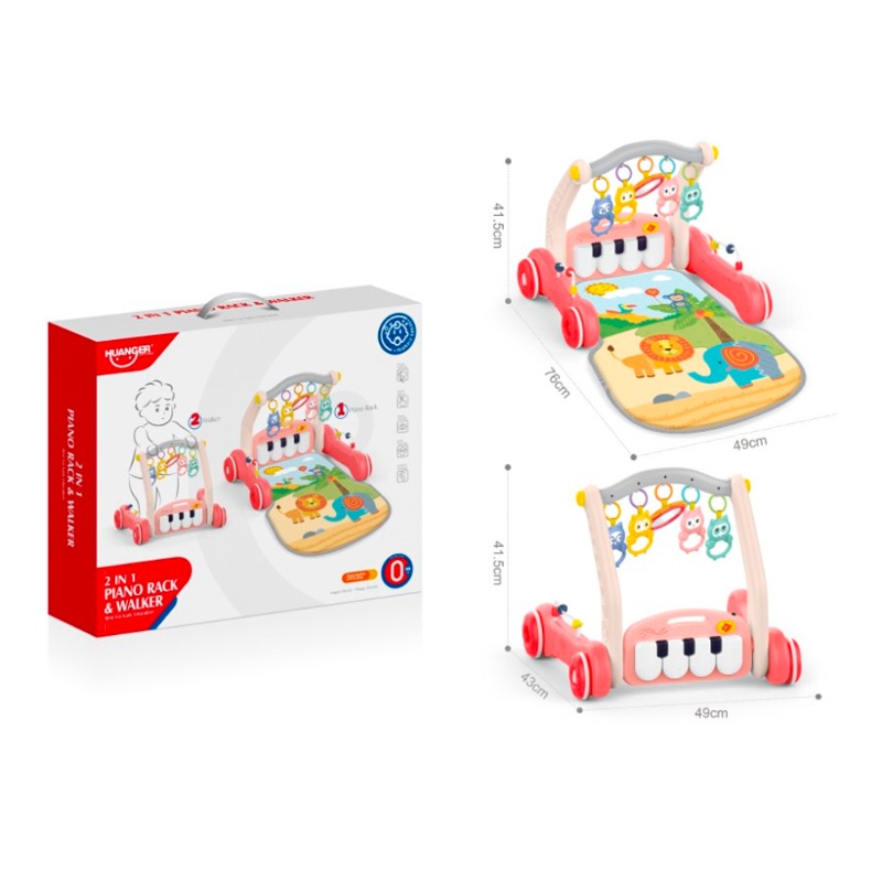 Tapis d’éveil musical et un trotteur 2en1 – Huanger