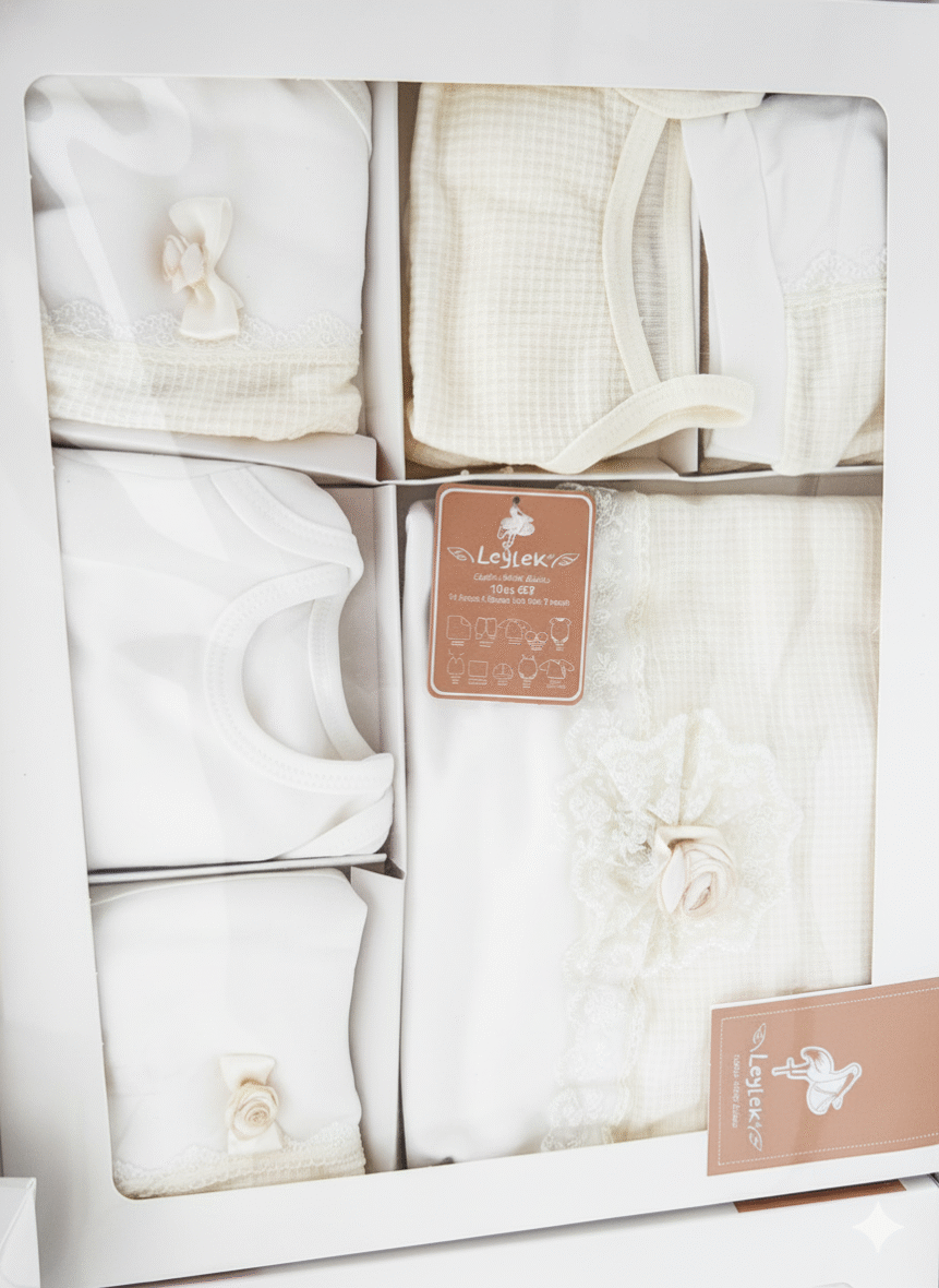 Coffret cadeau de naissance Leylek (Cigogne)