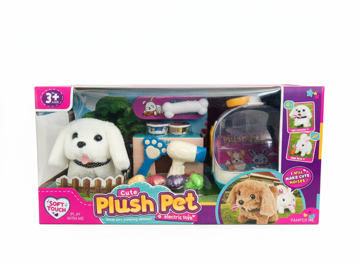 Une boîte de jouets électriques en peluche pour animaux de compagnie – Petspace