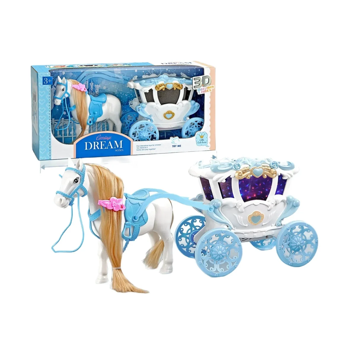 Calèche de la série « Carriage DREAM » tirée par un cheval