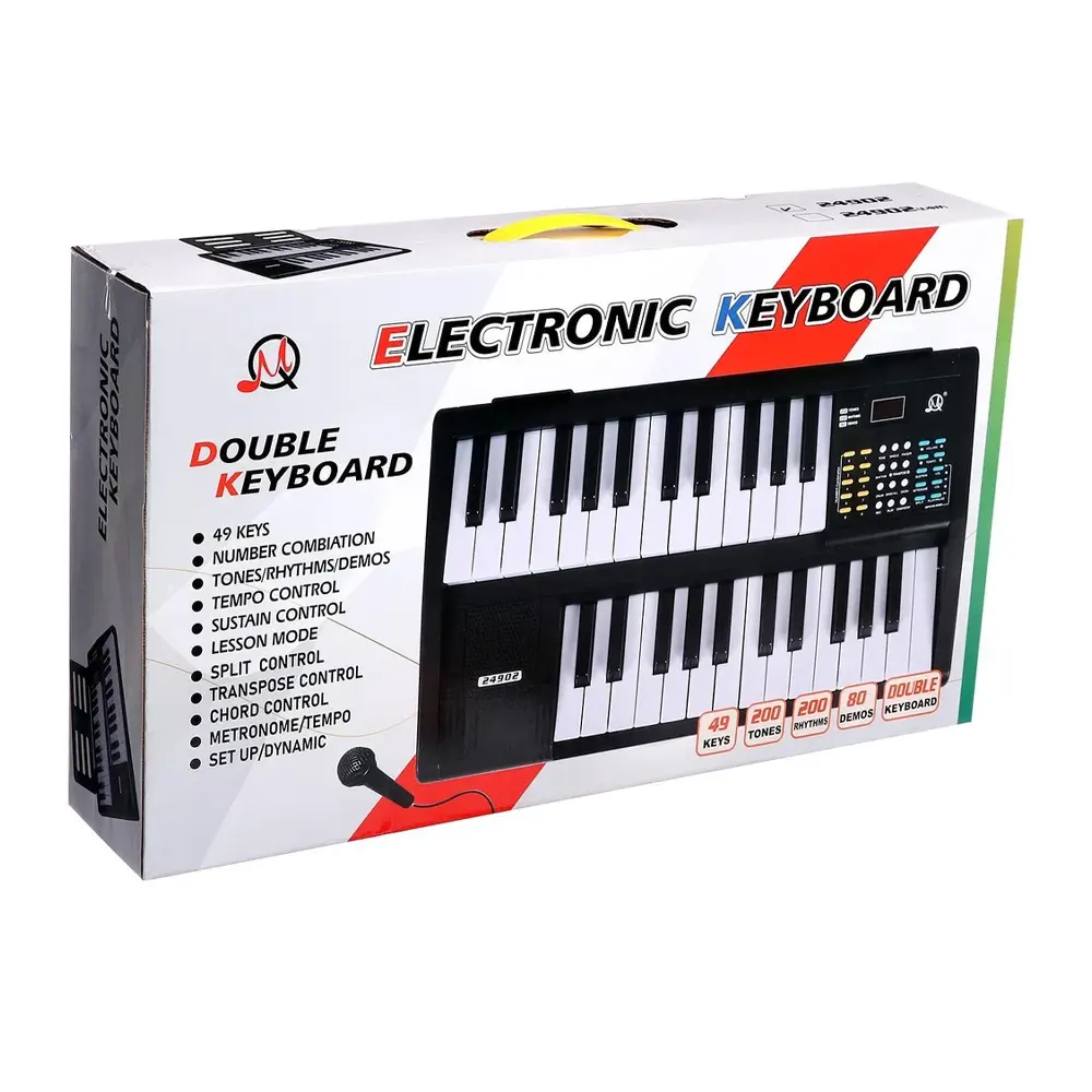 Piano à 61 touches avec un double clavier