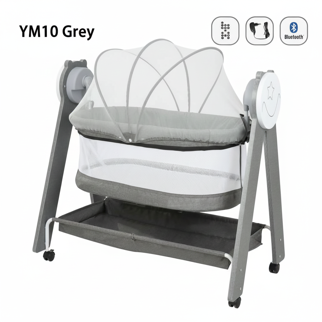 Berceau Électrique Kidilo YM10 – Berceau 4-en-1 pour Nouveau-né