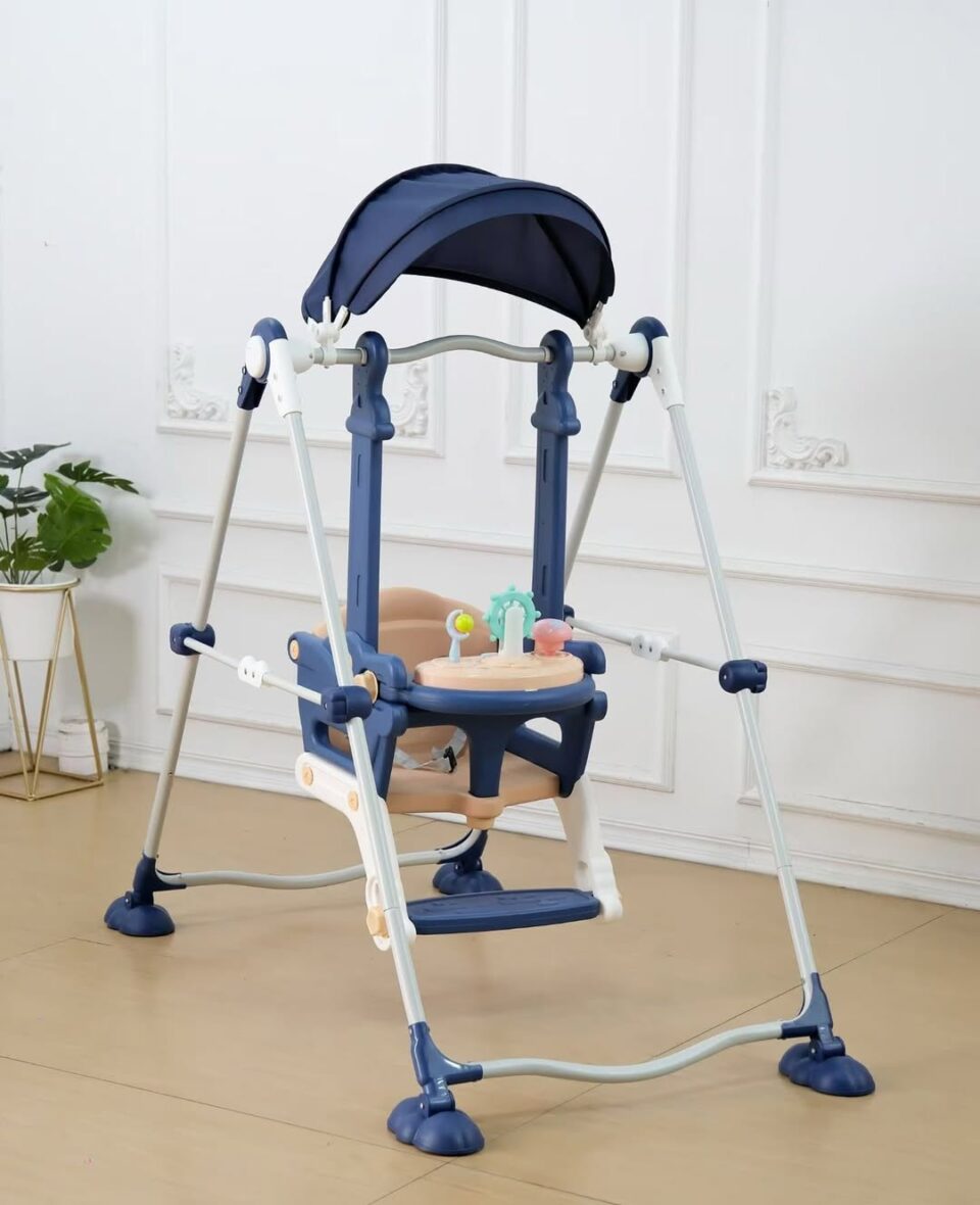 Premium Baby Swing With Tray & ToysPrice- N90,000Give your baby a fun and safe playtime with thi (1)