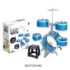 Batterie Musicale Enfant – Set de Batterie Jazz avec 5 Tambours et Chaise
