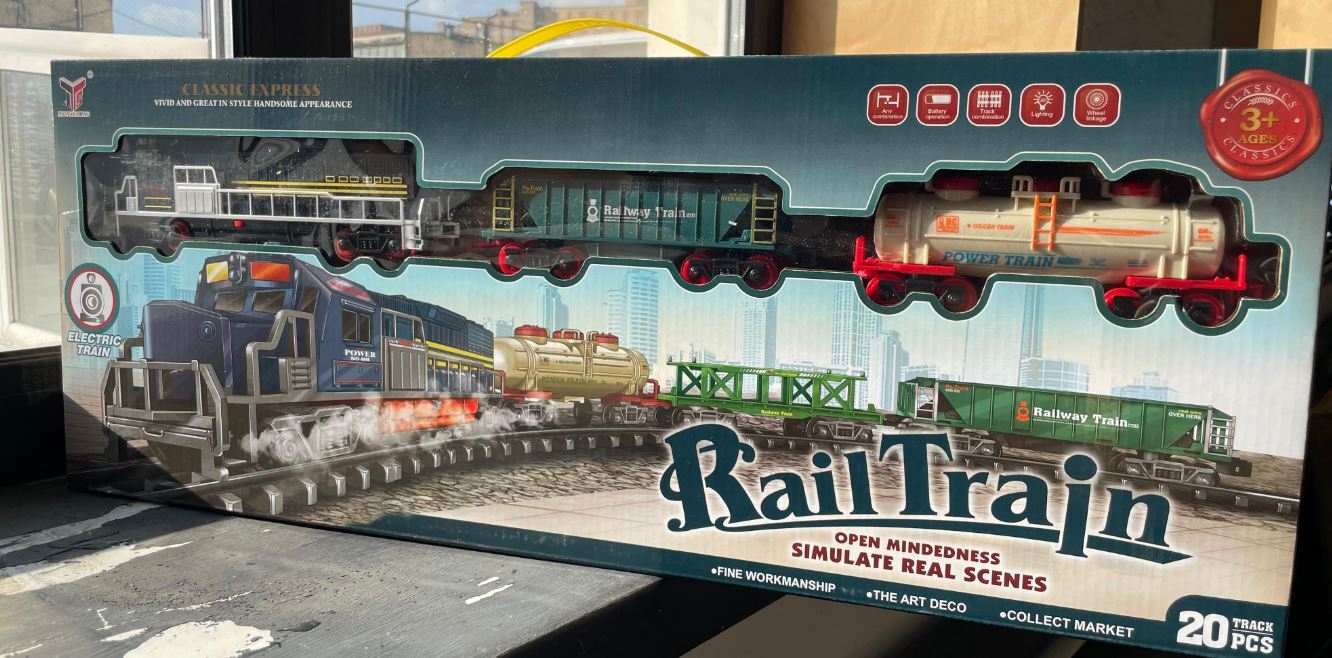 Train Jouet Électrique avec Rails + Wagons 🚂