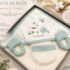 Sortie de Bain Bébé avec Gant de Toilette – 100% Coton Premium