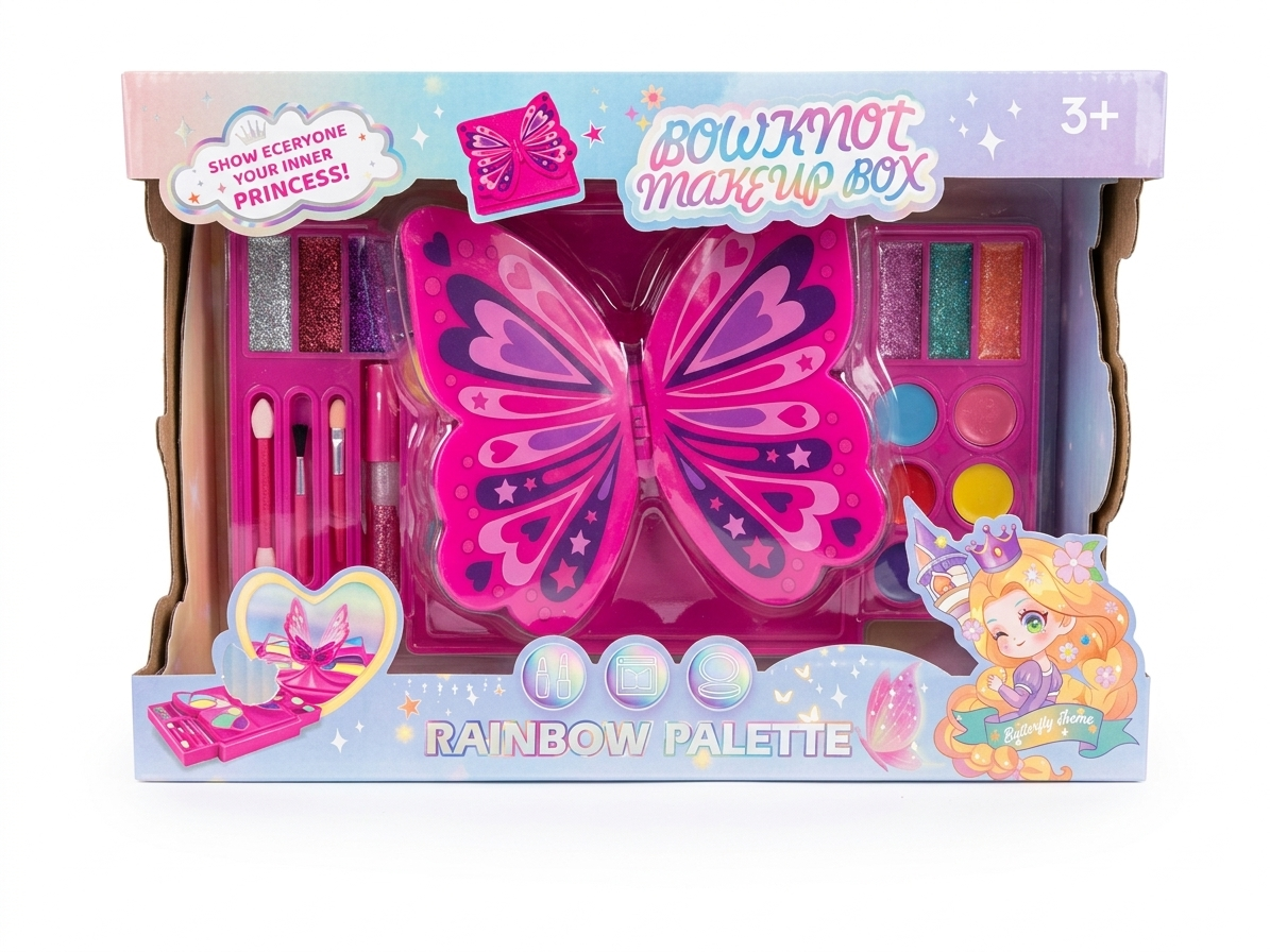 Coffret Maquillage Papillon pour Fille – Kit Beauté & Jeu d’Imitation 💄🦋