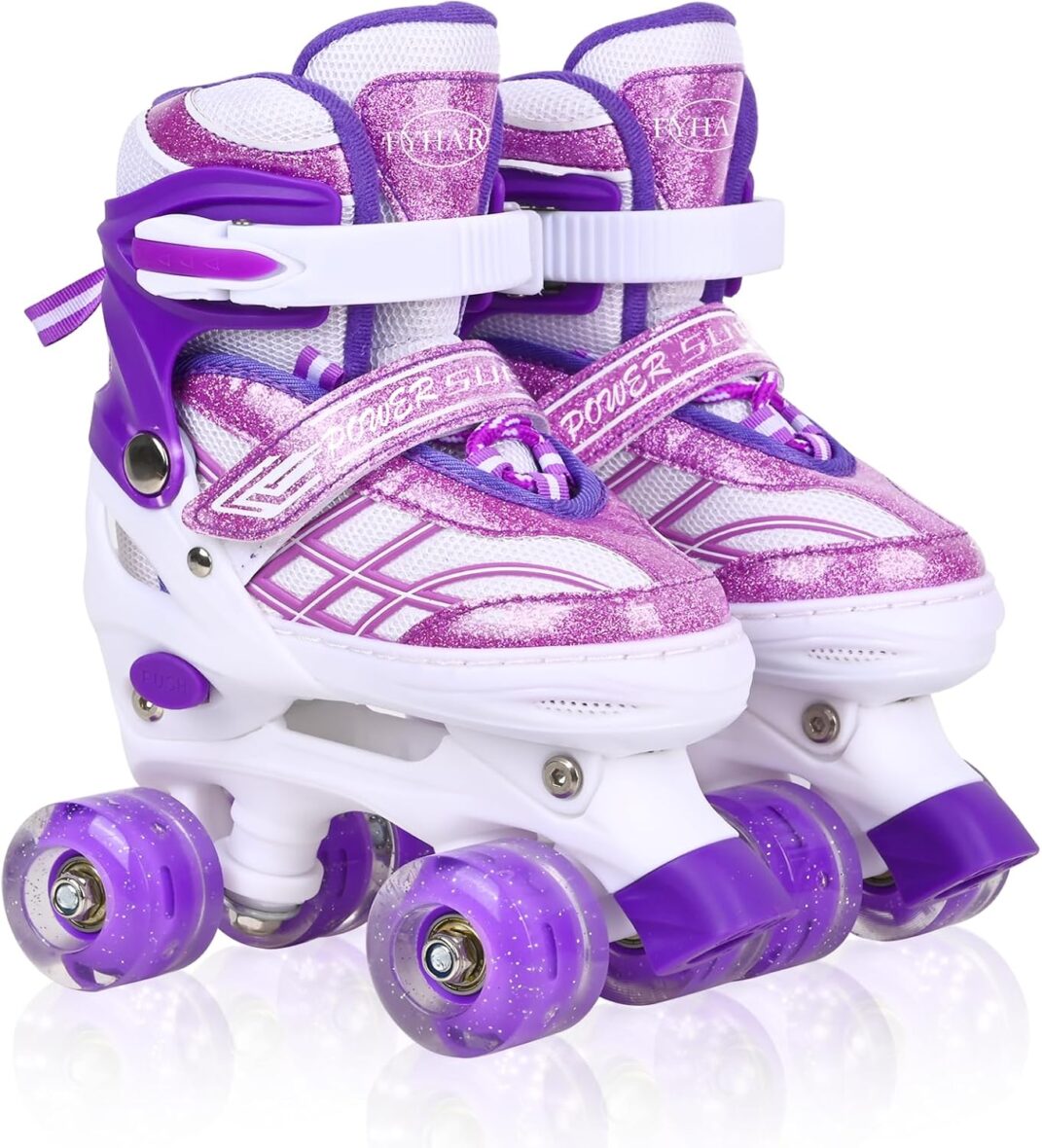 Roller Skates Enfant Réglables DUZSKJ – Rose & Violet