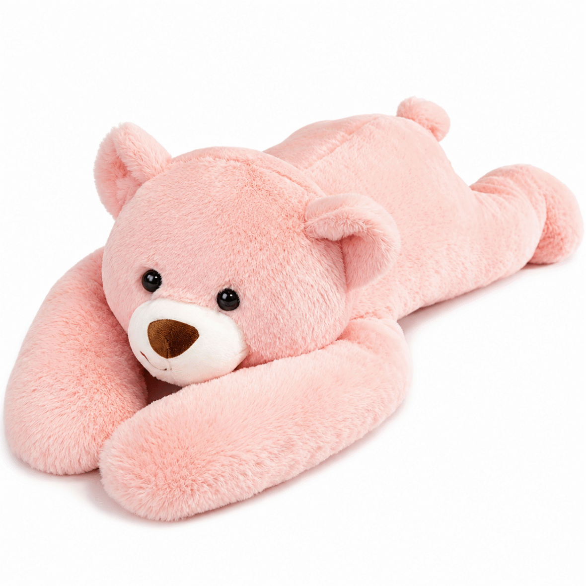 Peluche Ours Rose 60 cm – Douce et Moelleuse