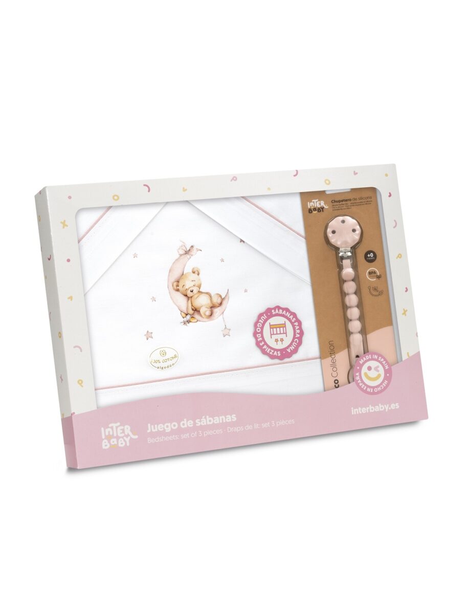 Parure de Lit Bébé 3 Pièces 60×120 cm – 100% Coton