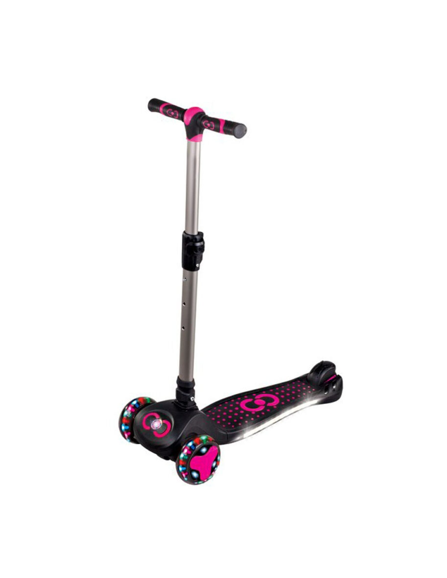 Trottinette Pliable Cool Wheels Nova LED Light – Noir & Rose