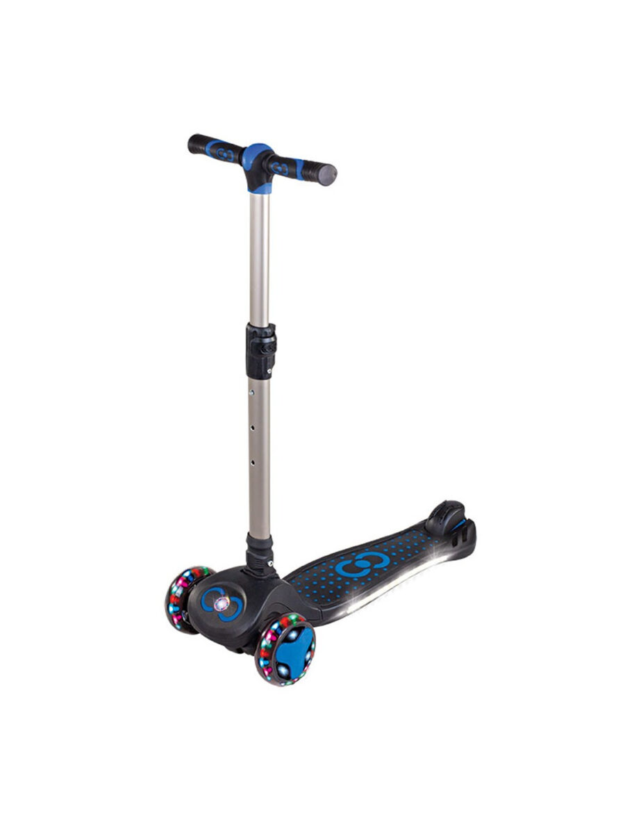 Trottinette Pliable Cool Wheels Nova LED Light – Noir & Bleu