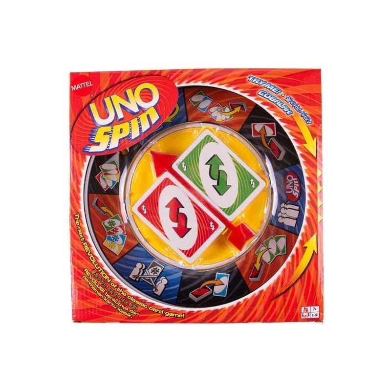 UNO Spin – Jeu de Cartes Familial 2 à 10 Joueurs
