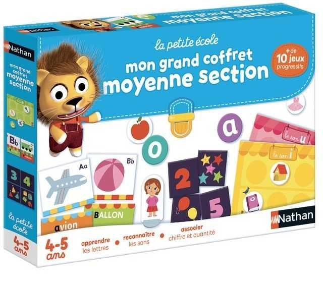 Coffret École Moyenne Section Nathan – Jeu éducatif dès 4 ans