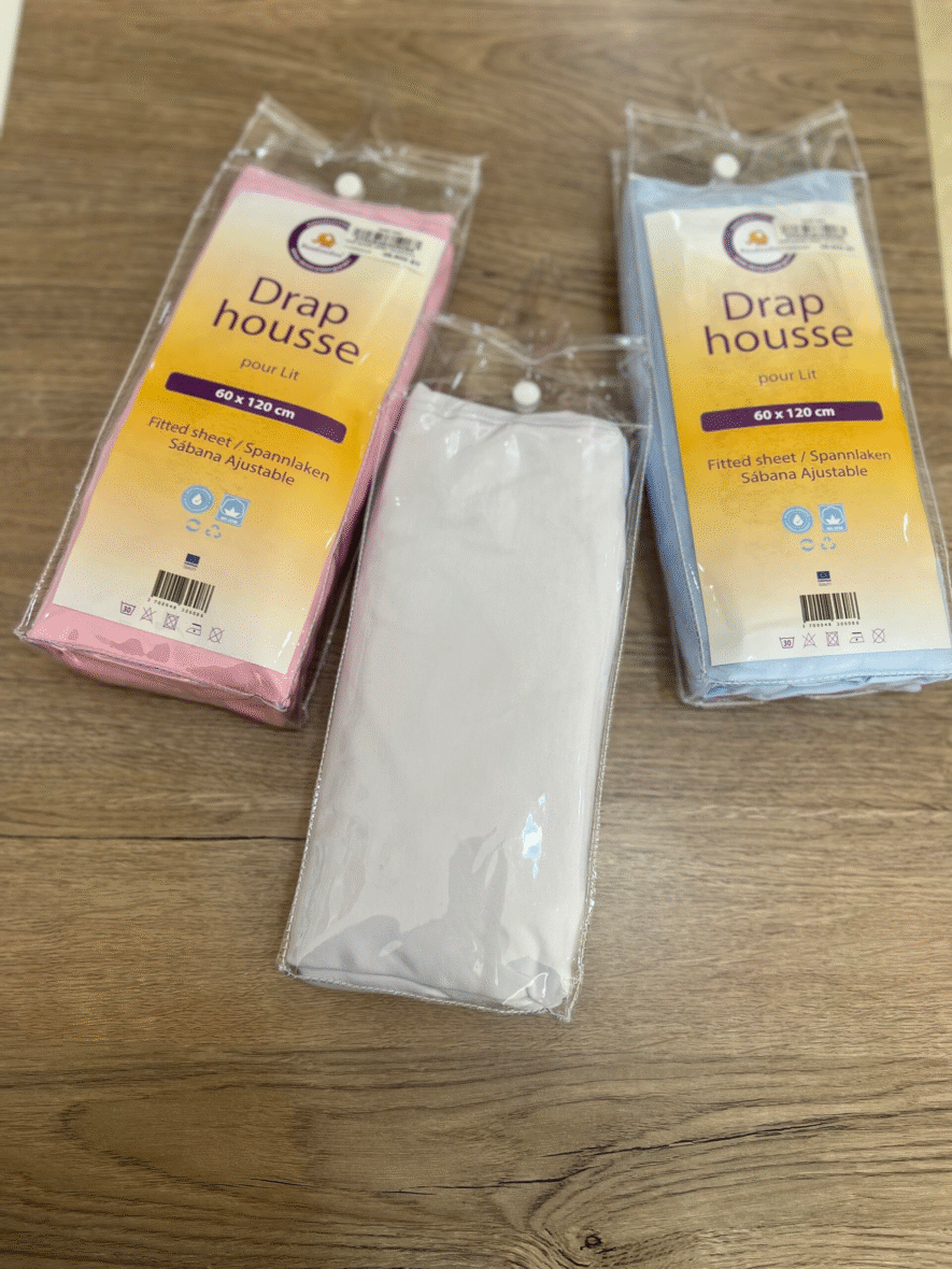 Drap Housse Jersey Bébé Roudoudou – 60×120 cm