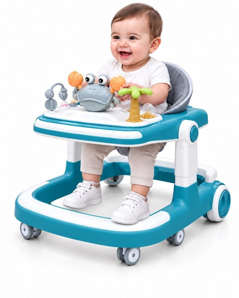 Trotteur Bébé avec Table d’Activités – 6 Roues